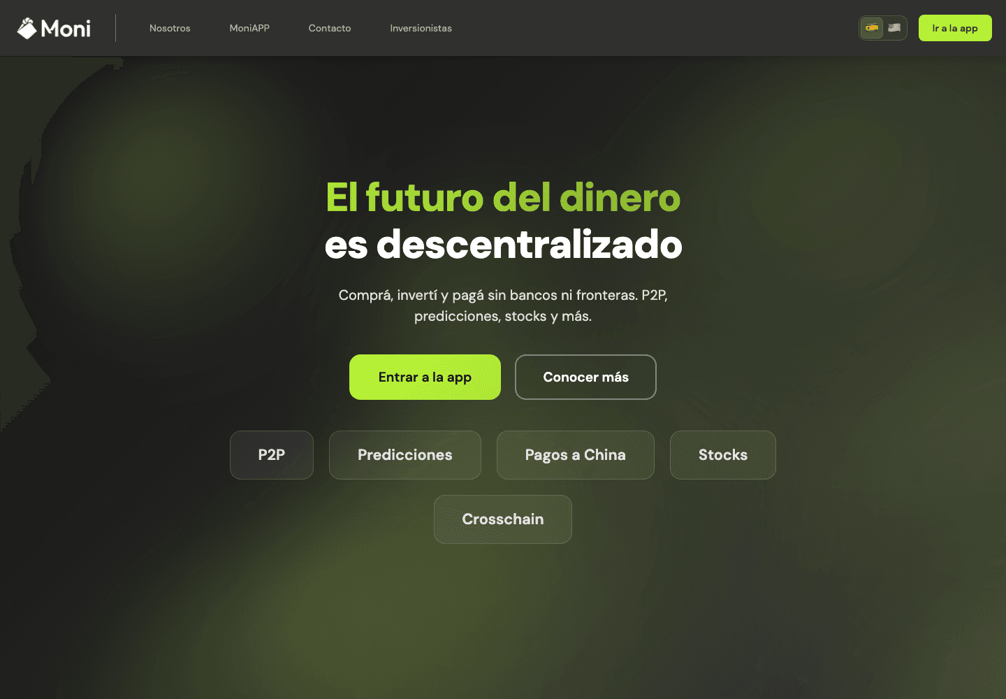 Moni — Decentralized banking